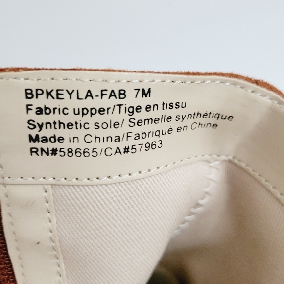 New BP Keyla Platform Bootie in Tan Chestnut, Size 7 - Picture 8 of 8